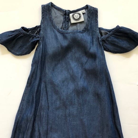 Geo Fox chambray dress - Picture 1 of 2